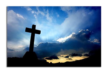 Fototapeta Kříž v oblacích 24704